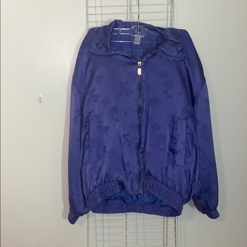 thin purple jacket